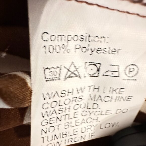 Brown Print Jumpsuit – Size 0XL - Picture 6 of 6